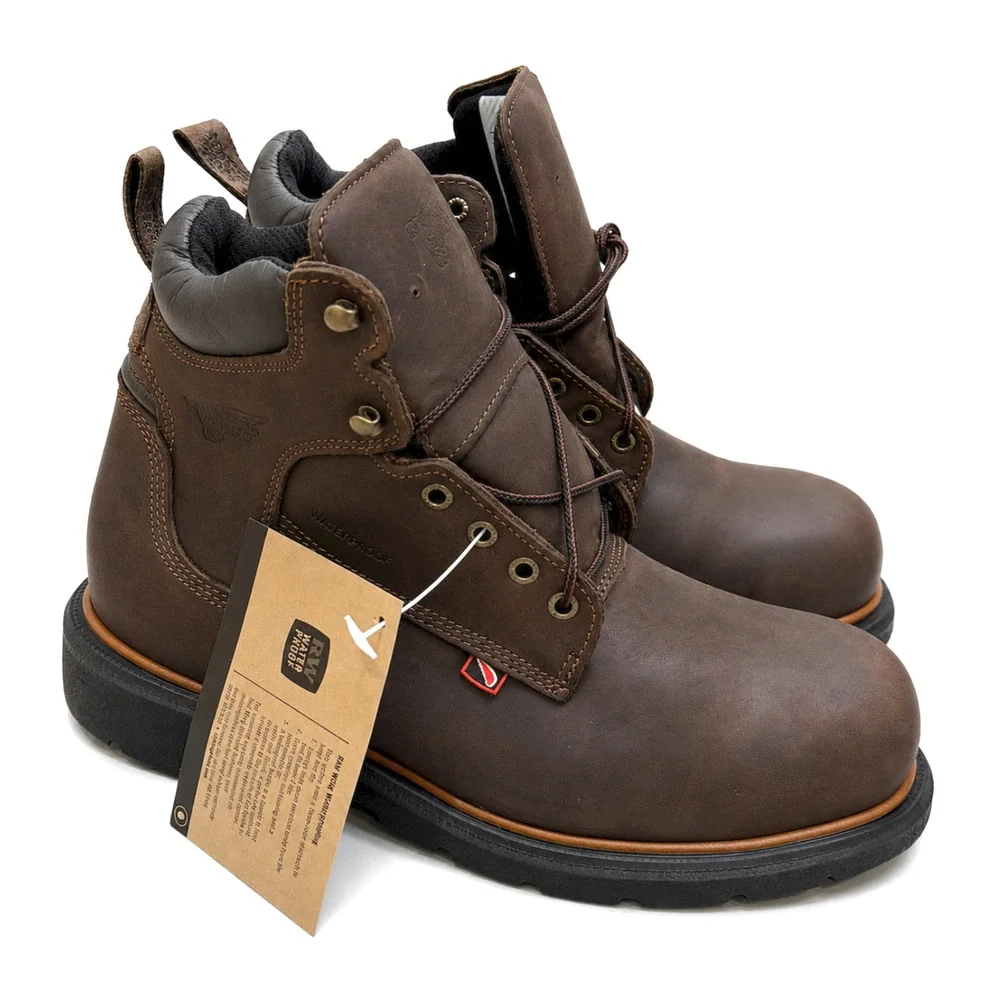 RED WING 4404 DYNAFORCE 6-INCH INSULATED WATERPROOF SAFETY TOE BOOTS SZ 9.5 EE